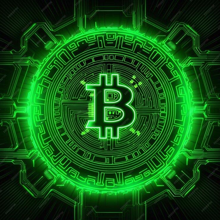 Bitcoin green logo